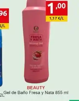 Supermercados Extremadura BEAUTY Gel de Baño Fresa y Nata oferta