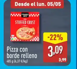 ALDI Pizza con borde relleno oferta