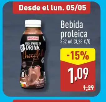 ALDI Bebida proteica oferta