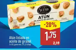 ALDI Atún listado en aceite de girasol oferta