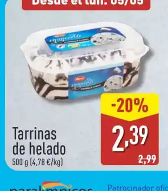 ALDI Tarrinas de helado oferta