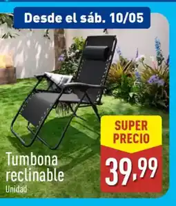 ALDI Tumbona reclinable oferta
