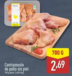 ALDI Contramuslo de pollo sin piel oferta