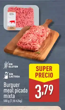 ALDI Burguer meat picada mixta oferta