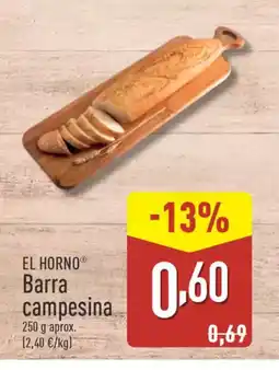 ALDI EL HORNO Barra campesina oferta