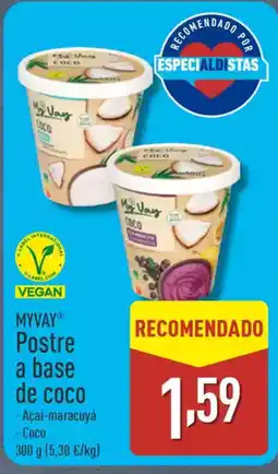 ALDI MYVAY Postre a base de coco oferta