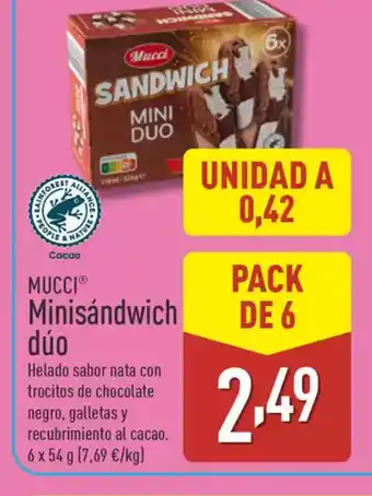 ALDI MUCCIⓇMinisándwich dúo oferta