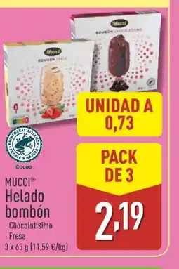 ALDI MUCCI Helado bombón oferta