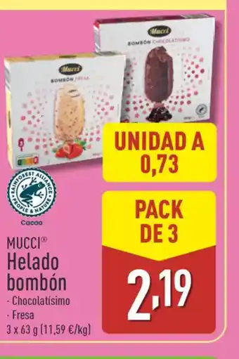 ALDI MUCCI Helado bombón oferta