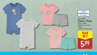 ALDI LILY & DAN Pijama / Mono oferta