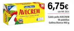 Cash Ifa AVECREM Caldo pollo 96 pastillas Gallina Blanca oferta