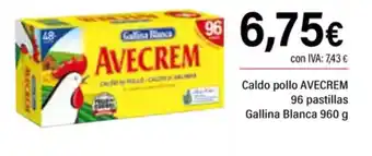 Cash Ifa AVECREM Caldo pollo 96 pastillas Gallina Blanca oferta