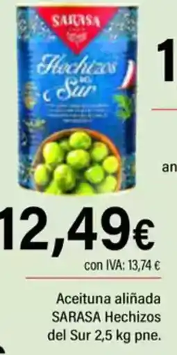 Cash Ifa SARASA Aceituna aliñada Hechizos del sur oferta