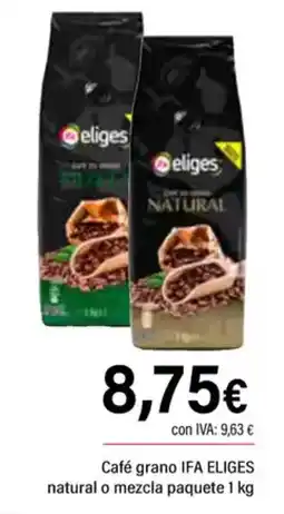 Cash Ifa IFA ELIGES Café grano natural o mezcla paquete oferta