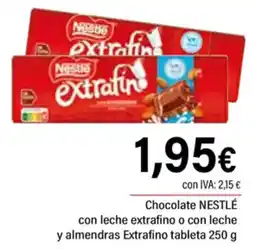 Cash Ifa NESTLÉ Chocolate con leche extrafino o con leche y almendras Extrafino tableta oferta