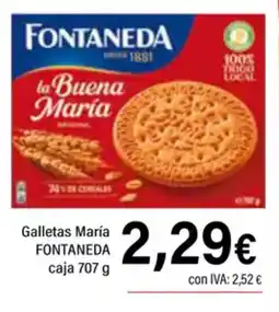Cash Ifa FONTANEDA Galletas María caja oferta