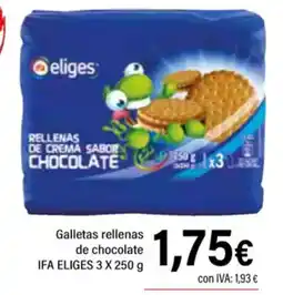 Cash Ifa IFA ELIGES Galletas rellenas de chocolate oferta