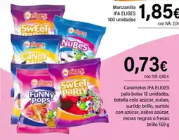 Cash Ifa IFA ELIGES Caramelos palo bolsa 12 unidades, botella cola azúcar, nubes, surtido brillo, surtido con azúcar, ositos azúcar oferta