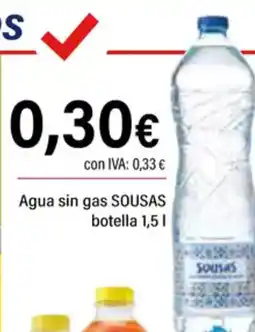 Cash Ifa SOUSAS Agua sin gas oferta