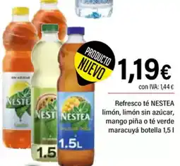Cash Ifa NESTEA Refresco té limón, limón sin azúcar, mango piña o té verde maracuyá oferta
