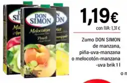 Cash Ifa DON SIMON Zumo de manzana, piña-uva-manzana o melocotón-manzana oferta