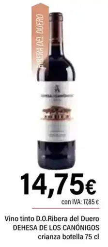 Cash Ifa DEHESA DE LOS CANÓNIGOS Vino tinto D.O.Ribera del Duero crianza oferta