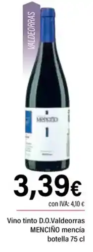 Cash Ifa MENCIÑO Vino tinto D.O.Valdeorras mencía oferta