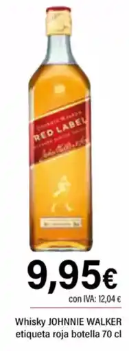 Cash Ifa JOHNNIE WALKER Whisky etiqueta roja oferta