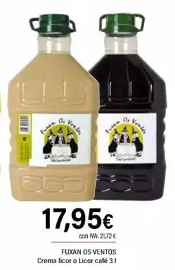 Cash Ifa FUXAN OS VENTOS Crema licor o Licor café oferta
