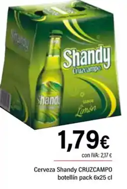 Cash Ifa CRUZCAMPO Cerveza Shandy botellín oferta