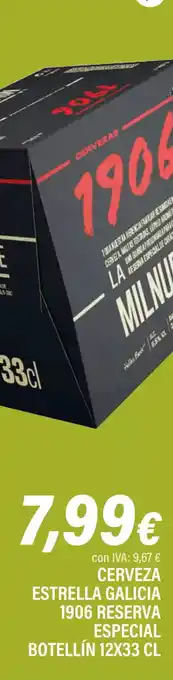 Cash Ifa Cerveza estrella galicia 1906 reserva especial botellín oferta