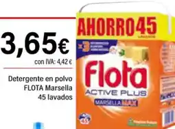 Cash Ifa FLOTA  Detergente en polvo Marsella 45 lavados oferta