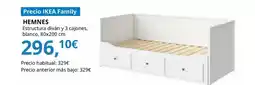 IKEA Hemnes - diván con 3 cajones y 2 colchones, blanco oferta