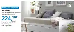 IKEA Brimnes - estructura diván con 2 cajones, blanco oferta