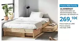 IKEA Glamberget - cama extensible con almacenaje, pino oferta