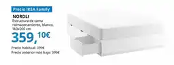IKEA Nordli - estructura de cama con almacenaje, blanco oferta