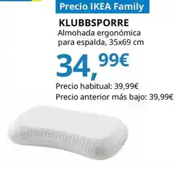 IKEA Klubsporre - almohada ergonómica para espalda oferta