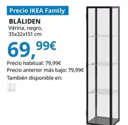 IKEA Blaliden - vitrina, negro oferta