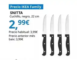 IKEA Snitta - cuchillo, negro oferta
