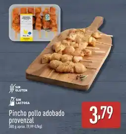 ALDI Pincho pollo adobado provenzal oferta