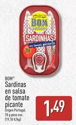 ALDI Sardinas en salsa de tomate picante oferta