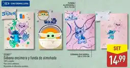 ALDI Disney - sábanas encimera y funda de almohada oferta