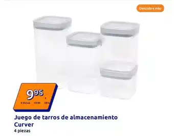 Action Curver - juego de tarros de almacenamiento oferta