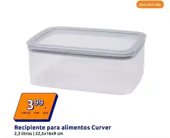 Action Curver - recipiente para alimentos oferta