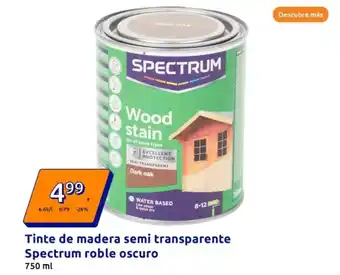 Action Tinte de madera semi transparente spectrum roble oscuro oferta