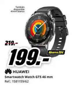 MediaMarkt Huawei - smartwatch watch gt5 46 mm oferta