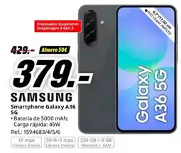 MediaMarkt Samsung - smartphone galaxy a36 5g oferta