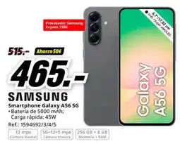 MediaMarkt Samsung - smartphone galaxy a56 5g oferta