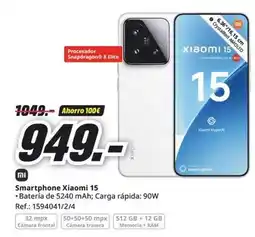 MediaMarkt Xiaomi - smartphone 15 oferta