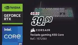 MediaMarkt Corsair - teclado gaming k55 core oferta